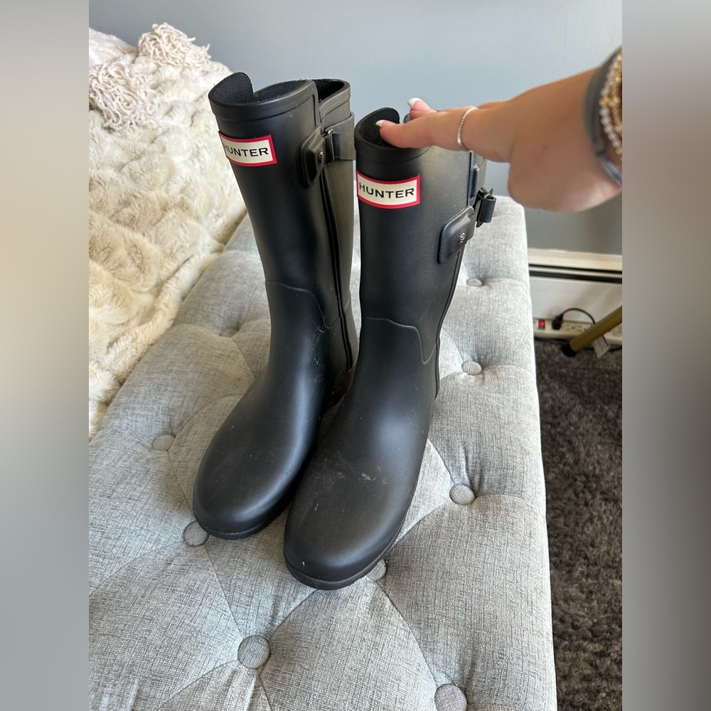 Hunter Black Waterproof Boots